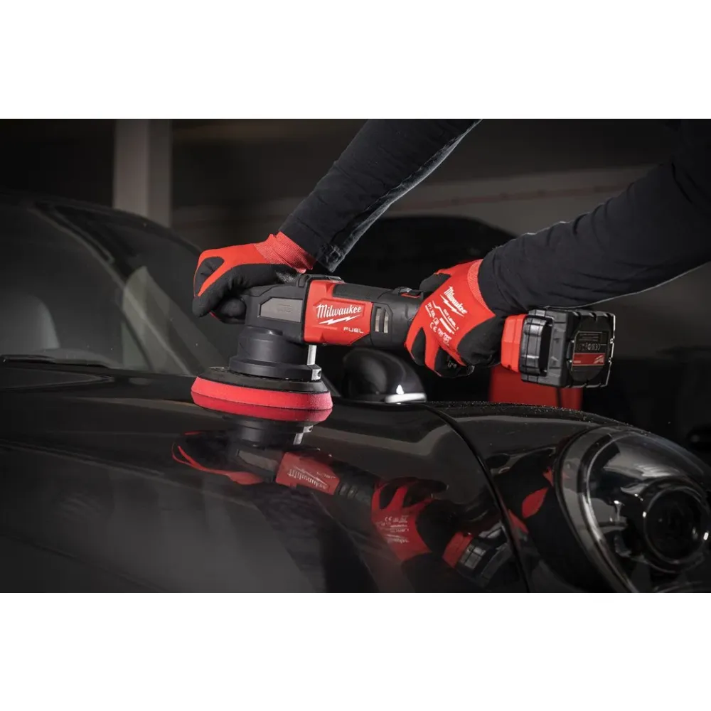Аккумуляторная полировальная машина Milwaukee M18 FROP21-0X, 18 В, 150 мм, 4500 об/мин, без АКБ и ЗУ, в кейсе, 4933478836