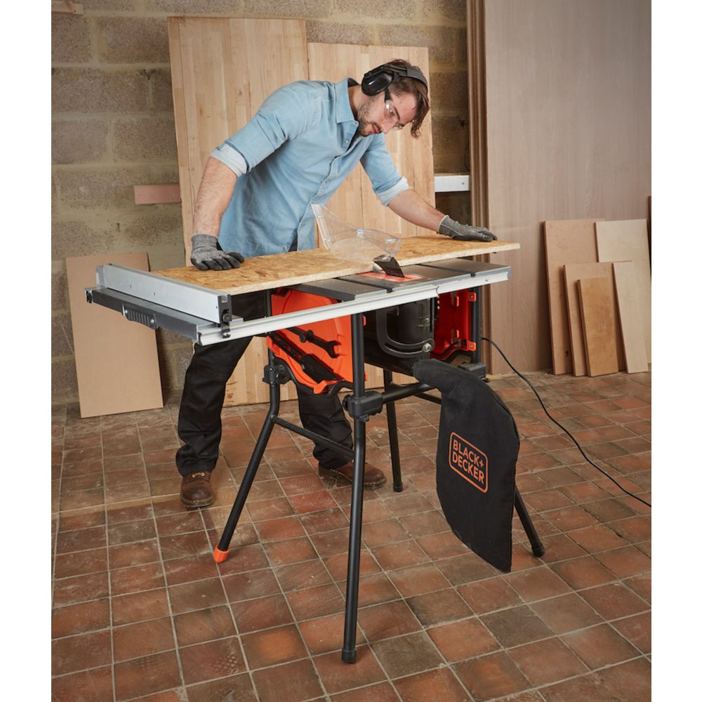 Дисковая настольная пила BLACK+DECKER BES720, 1800 Вт, 254 мм, 5200 об/мин (BES720-QS)
