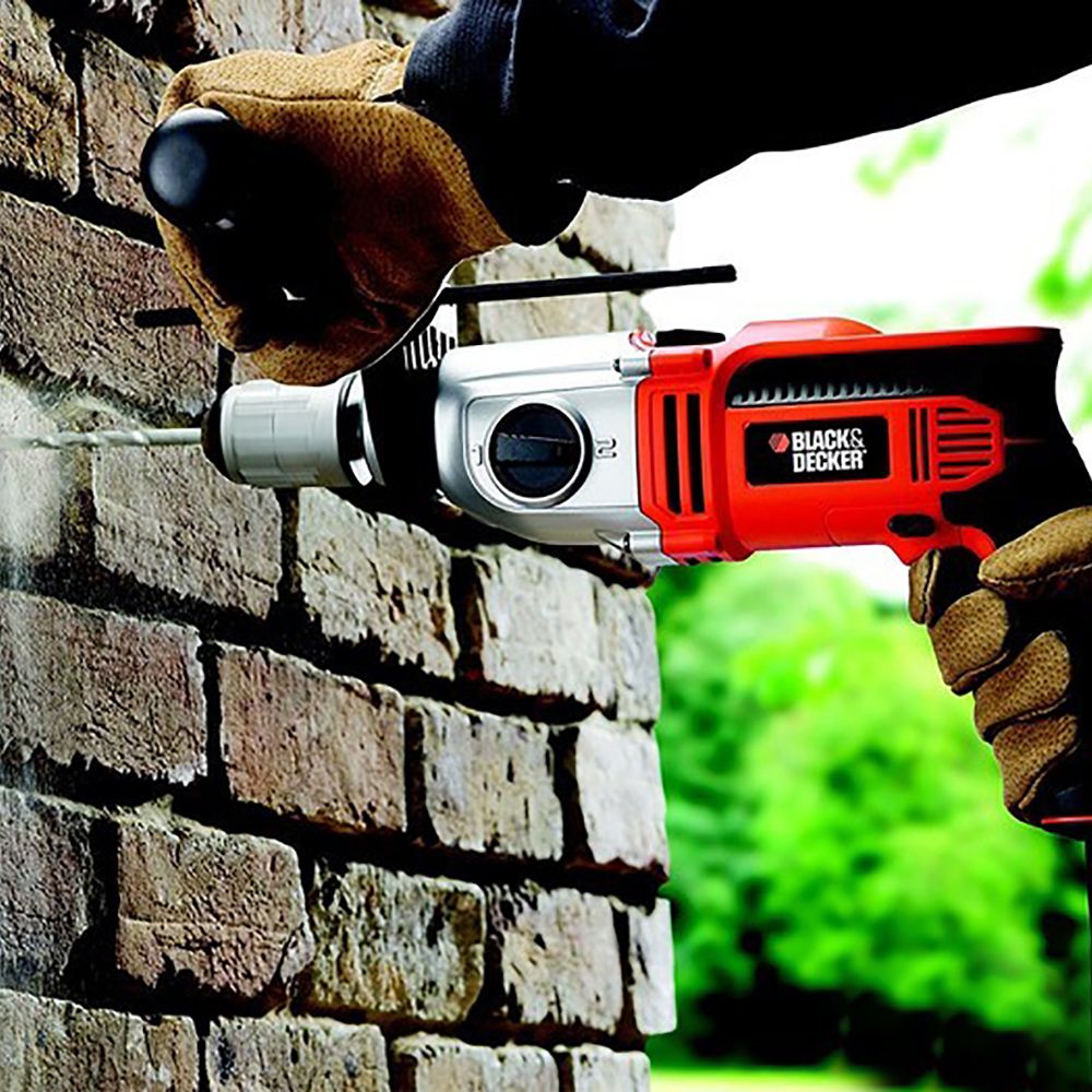 Ударная дрель BLACK+DECKER KR1102K, 1000 Вт