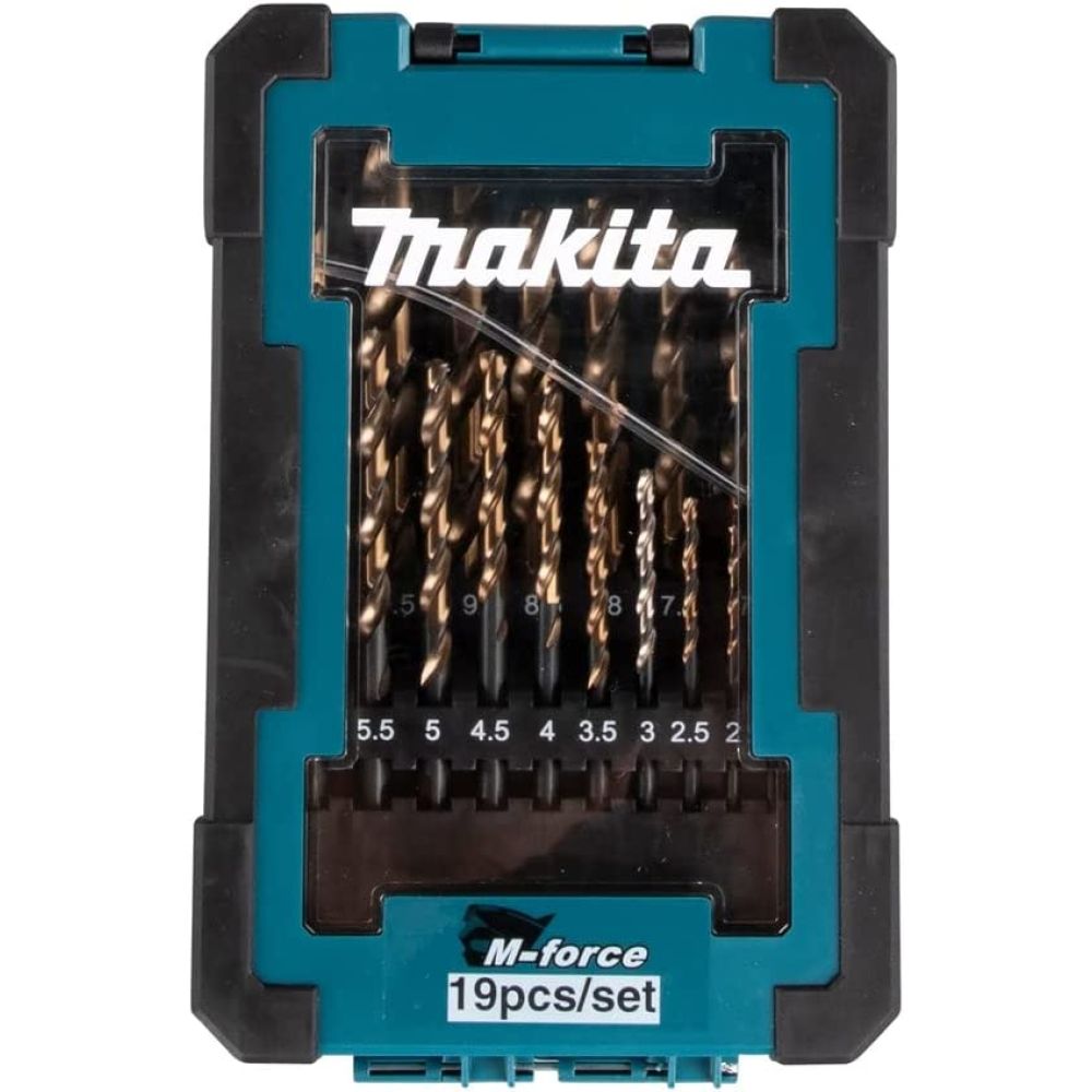 Набор сверл Makita M-force 19 шт. (1-10 мм, шаг 0.5 мм), D-67583