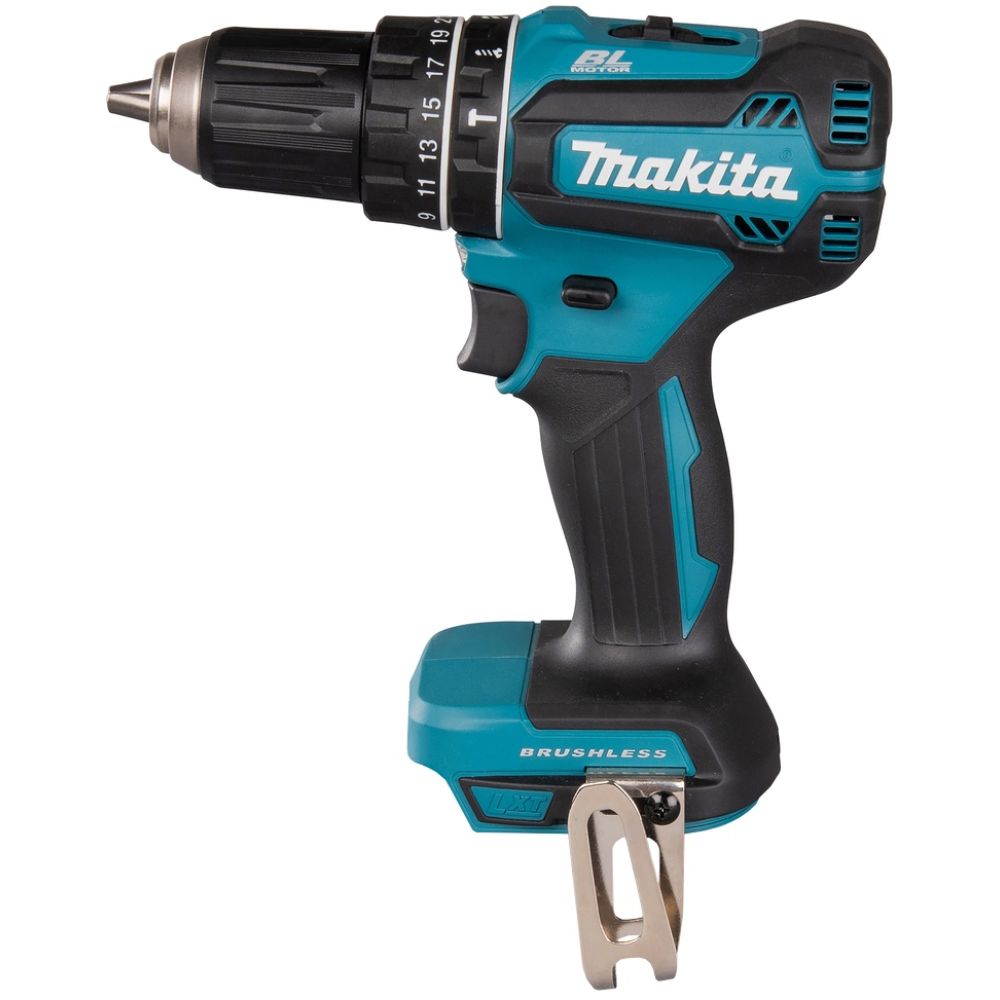 Аккумуляторная ударная дрель-шуруповерт Makita DHP485SYE, 18 В, 1900 об/мин, 28500 уд/мин, с 2 АКБ 1.5 Ач и ЗУ, в кейсе