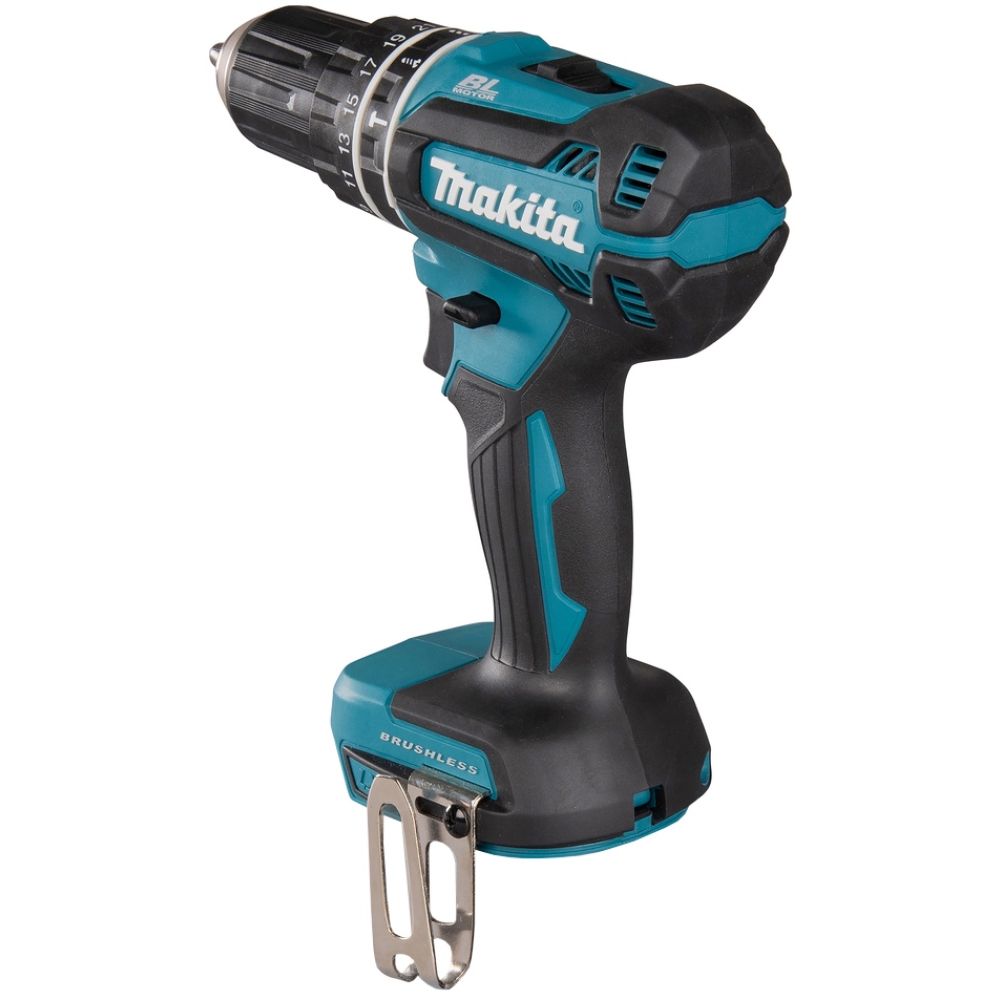Аккумуляторная ударная дрель-шуруповерт Makita DHP485SYE, 18 В, 1900 об/мин, 28500 уд/мин, с 2 АКБ 1.5 Ач и ЗУ, в кейсе