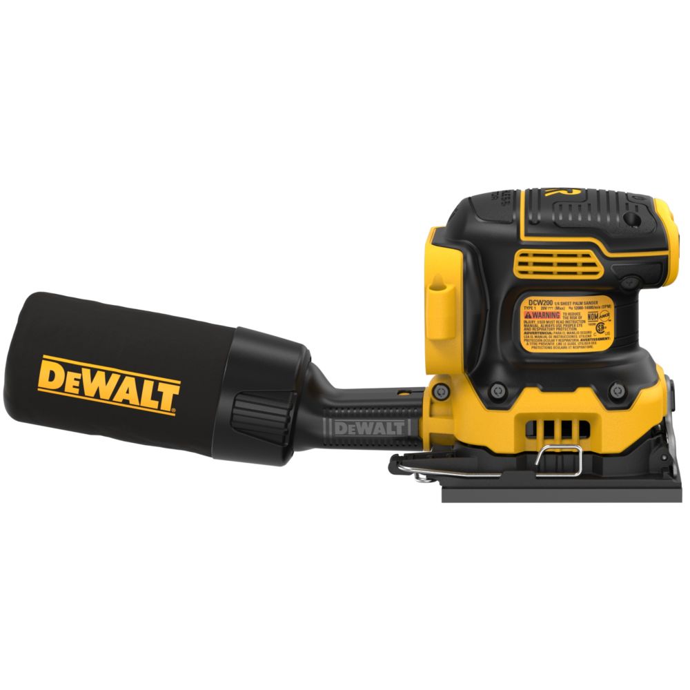 Аккумуляторная плоскошлифовальная машина DEWALT DCW200BP1, 20 В, 13500 кол/мин, с АКБ 5 Ач и ЗУ (DCW200BP1-XJ)