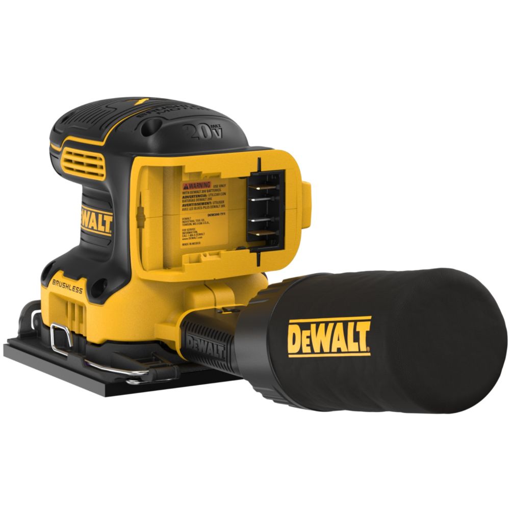 Аккумуляторная плоскошлифовальная машина DEWALT DCW200BP1, 20 В, 13500 кол/мин, с АКБ 5 Ач и ЗУ (DCW200BP1-XJ)