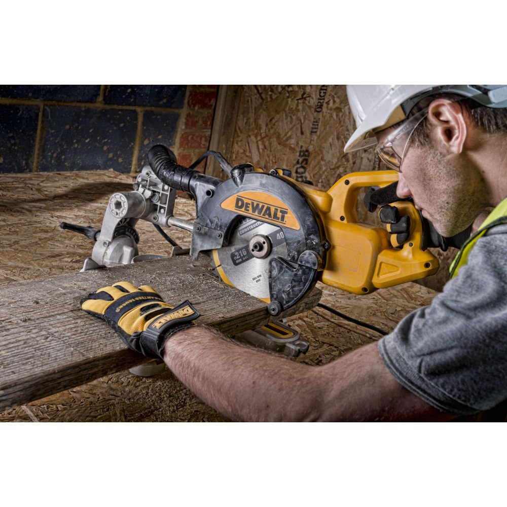 Торцовочная пила DEWALT DWS773, 1300 Вт, 216 мм, 4600 об/мин (DWS773-QS/U), уцененный товар