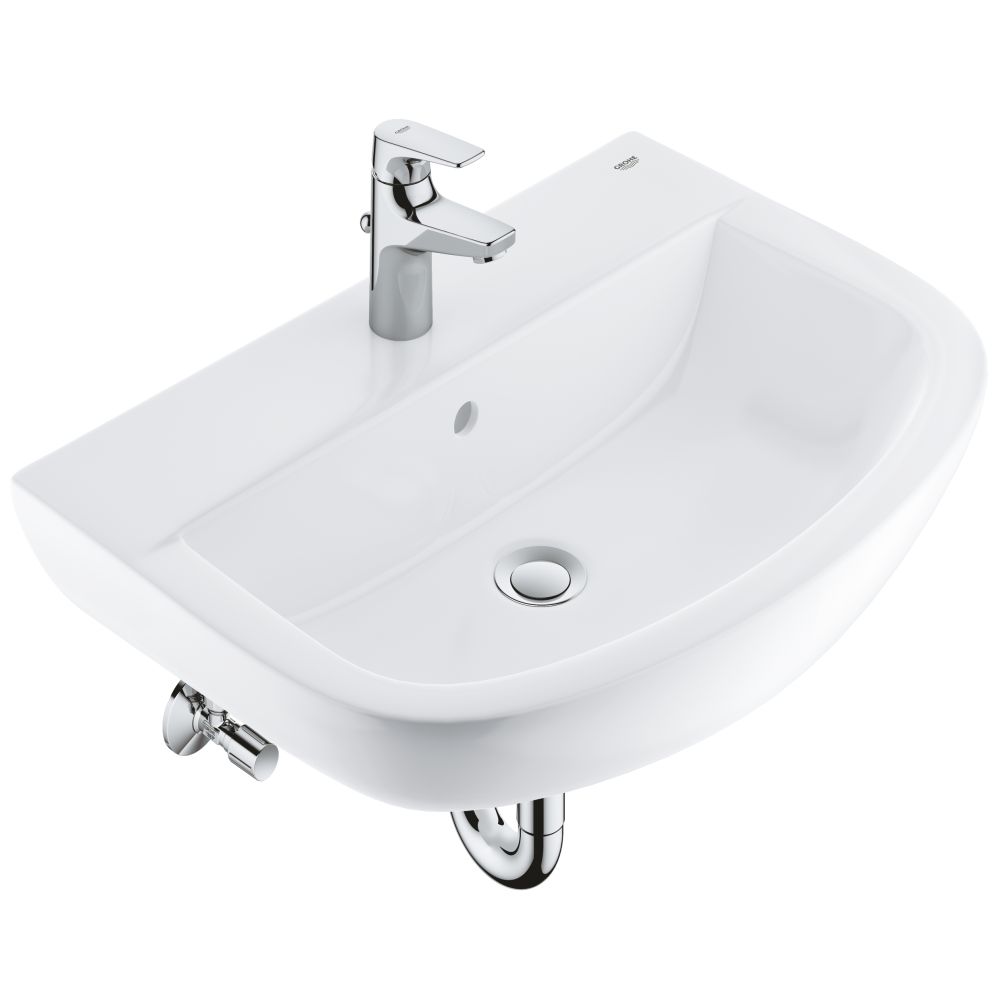 Набор для ванной: раковина, смеситель StartFlow и сифон, GROHE Bau Ceramic (39472000)