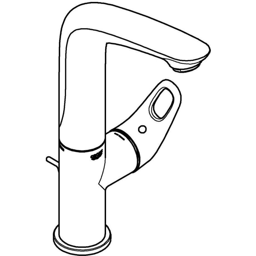 Смеситель для раковины GROHE Eurostyle, L-size, белая луна (23569LS3)