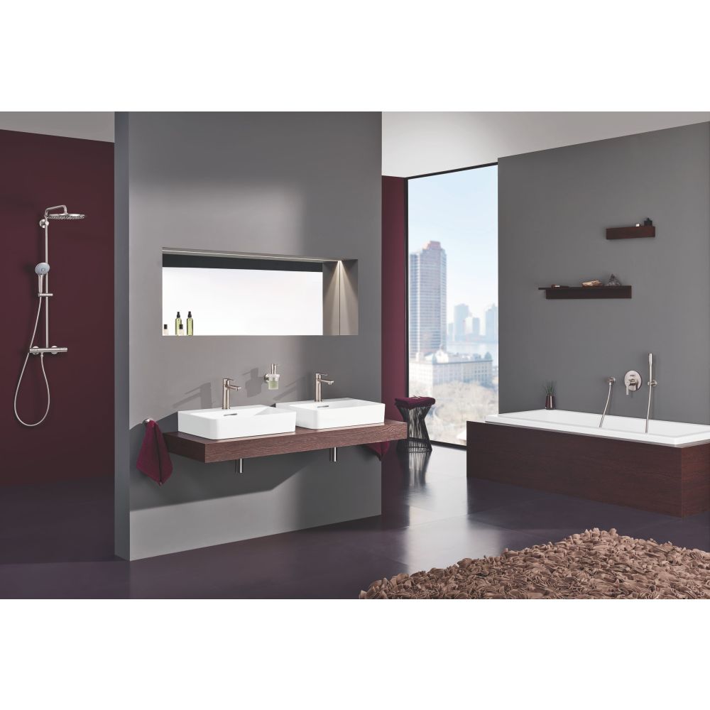 Внешняя часть смесителя для ванны GROHE Lineare New, суперсталь (19297DC1)