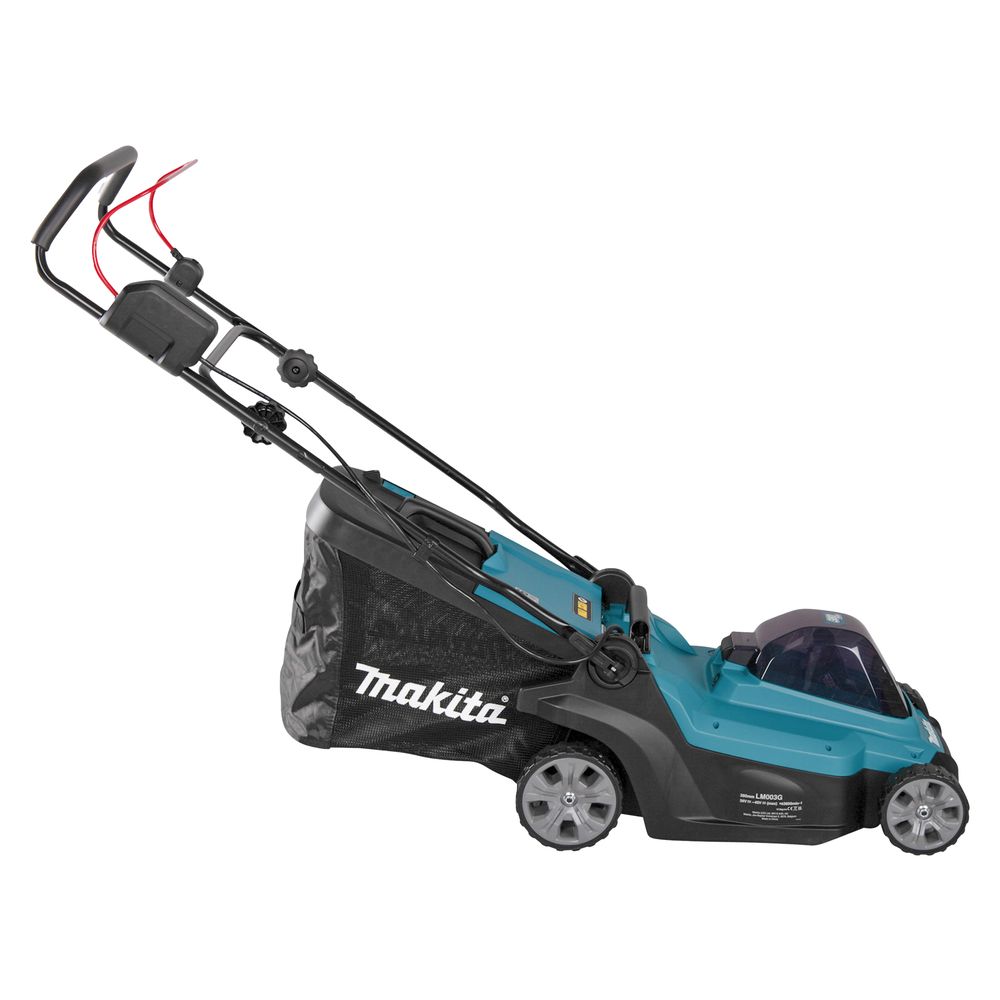 Аккумуляторная газонокосилка Makita LM003GM103, 40 В, 3800 об/мин, 40 л, с АКБ 4 Ач и ЗУ
