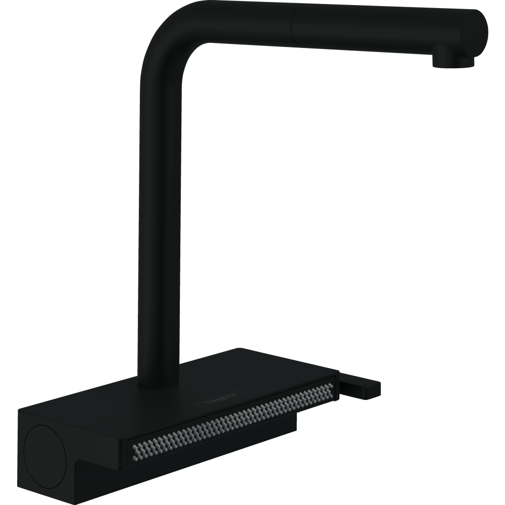 Смеситель для кухонной мойки hansgrohe Aquno Select M81 250, с вытяжным душем 2jet, sBox 73830670, матовый черный