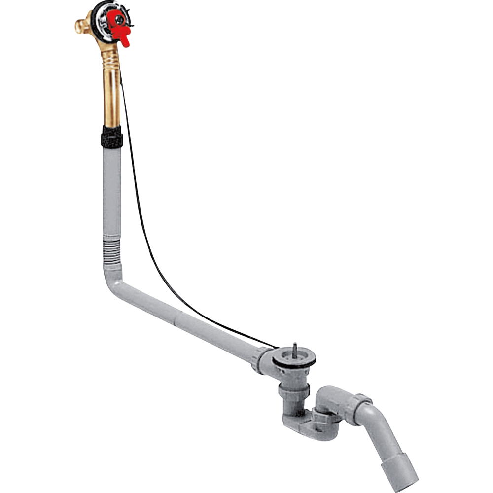 Скрытая часть системы налива/слива-перелива для нестандартных ванн hansgrohe Exafill 58126180