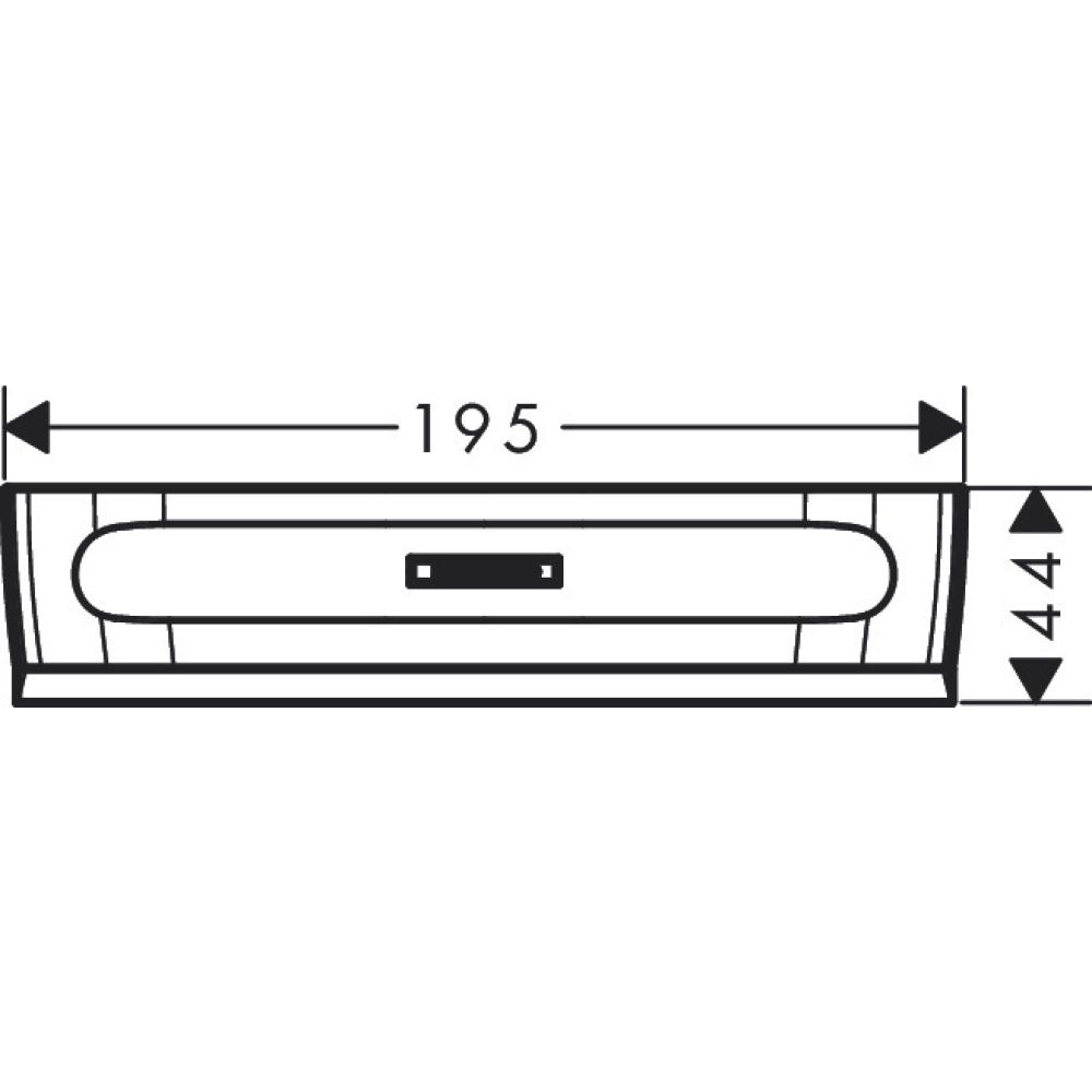 Скребок hansgrohe WallStoris для душевых кабин 27916670, матовый черный
