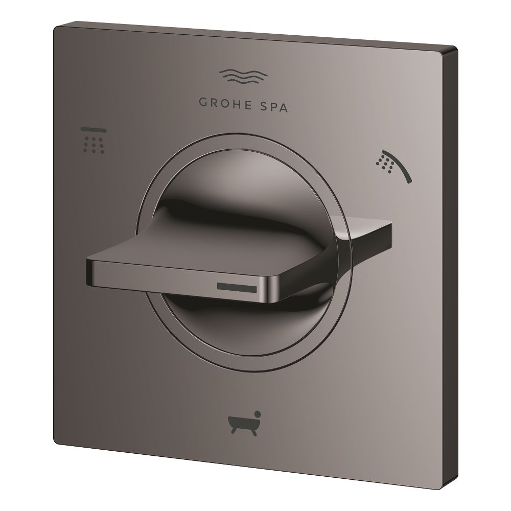 Внешняя часть переключателя потоков GROHE Allure на 3 положения, темный графит глянец (19590A01)