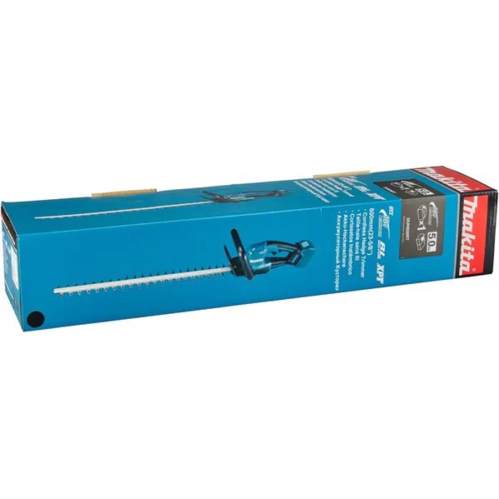 Аккумуляторный кусторез Makita DUH606RT, 18 В, 60 см, 4000 ход/мин, c АКБ 5 Ач и ЗУ