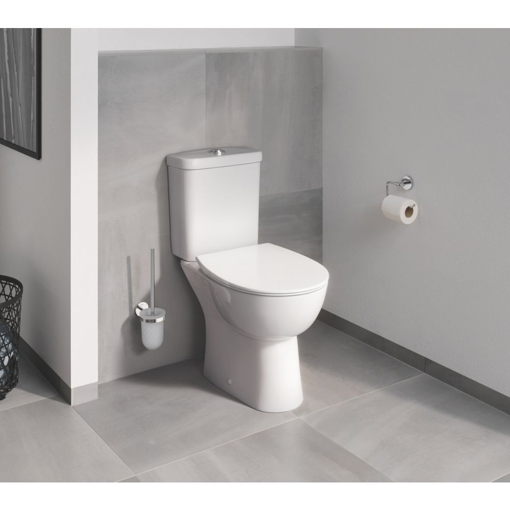 Сиденье для унитаза GROHE Bau Ceramic, с микролифтом, альпин-белый (39923000)