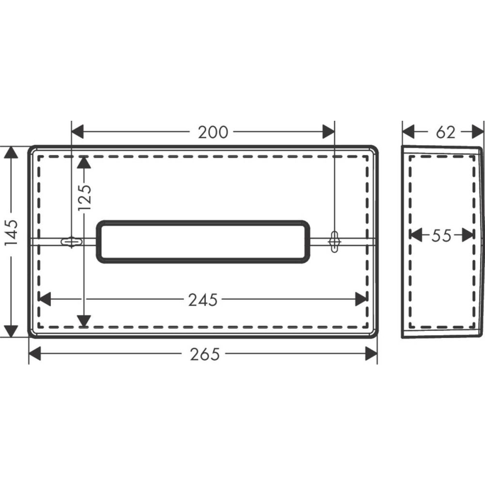 Держатель для салфеток hansgrohe AddStoris 41774340, шлифованный черный хром