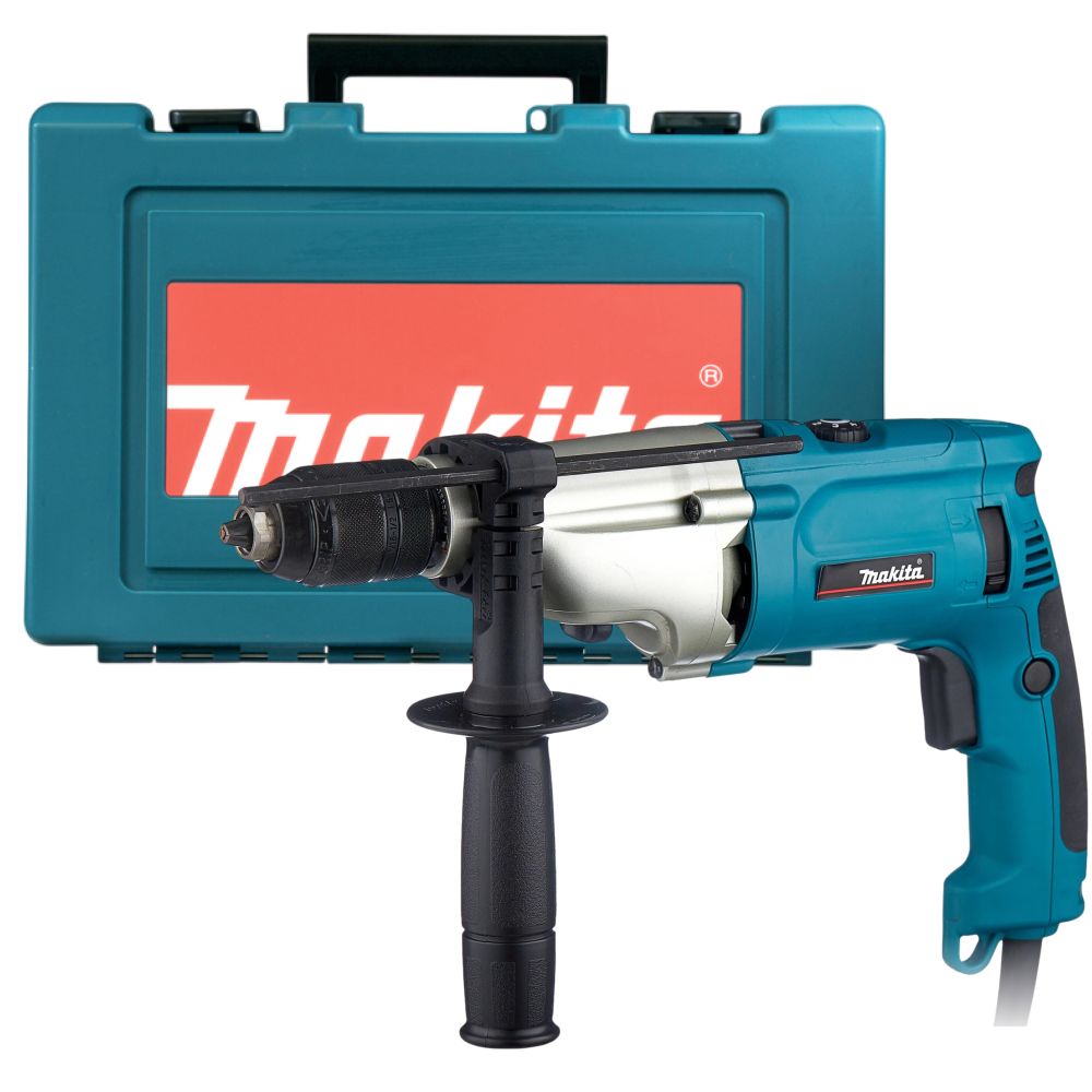 Ударная дрель Makita HP2071F, 1010 Вт, 2900 об/мин, 58000 уд/мин