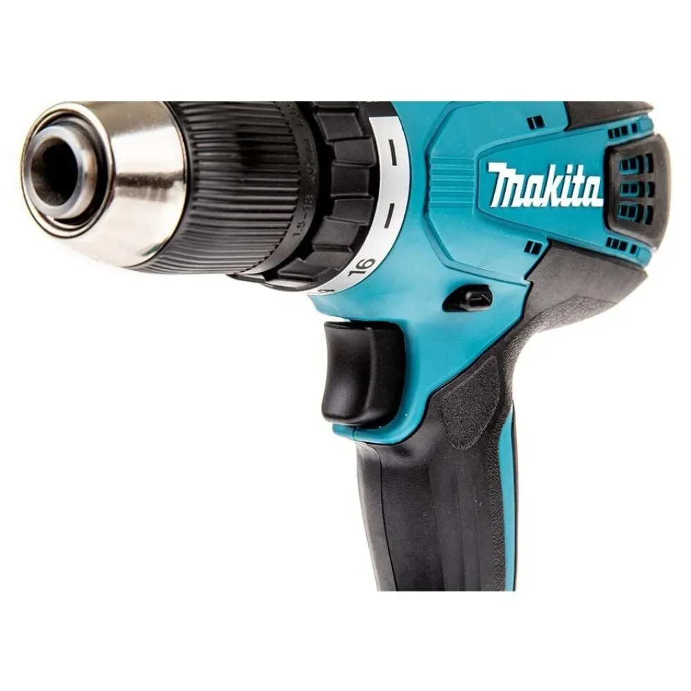 Аккумуляторная дрель-шуруповерт Makita DF457DWLE, с фонарем, 2 АКБ 1.5 Ач и ЗУ, в кейсе