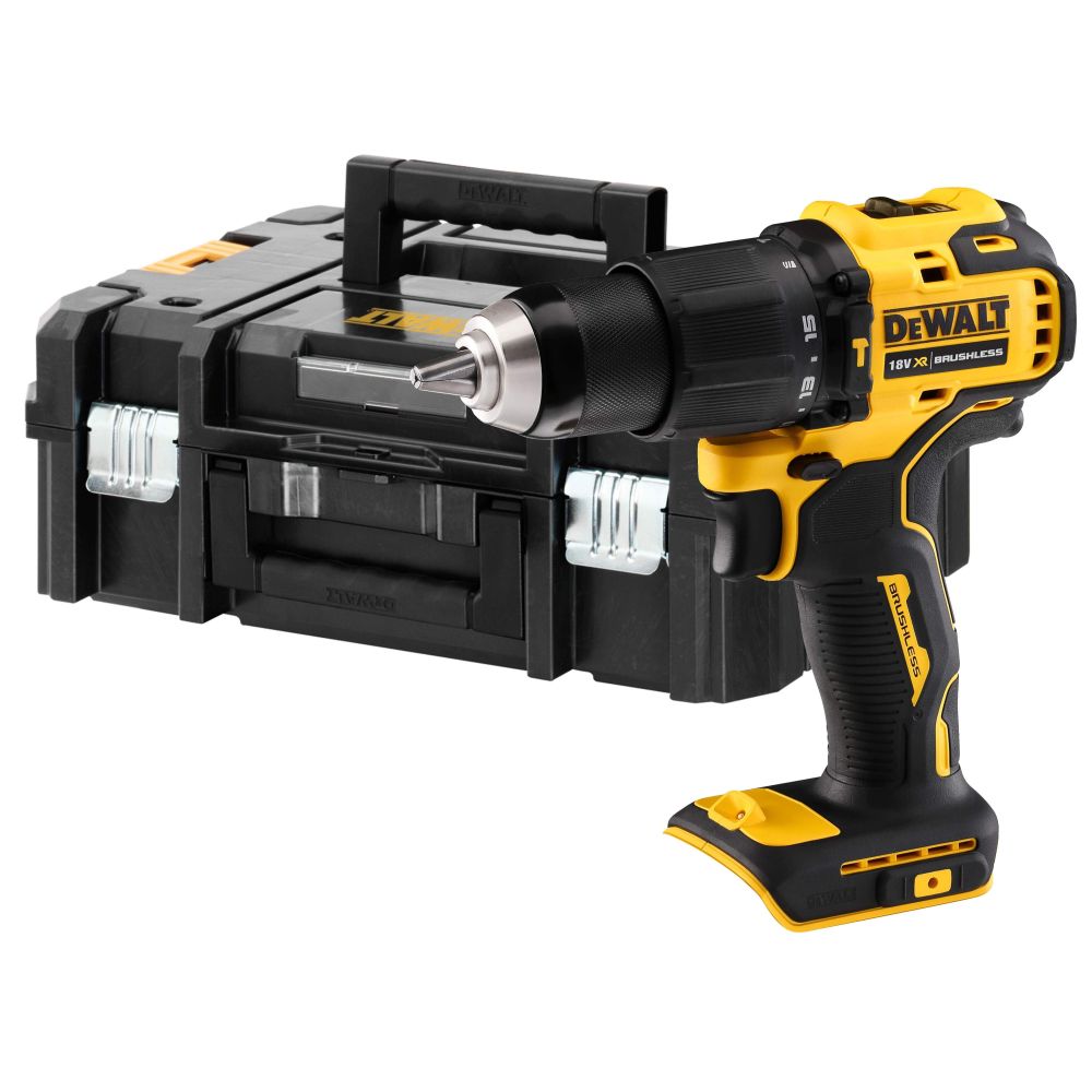 Аккумуляторная ударная дрель-шуруповерт DEWALT, 18 В, 1650 об/мин, 28050 уд/мин, без АКБ и ЗУ, в кейсе TSTAK, DCD709N