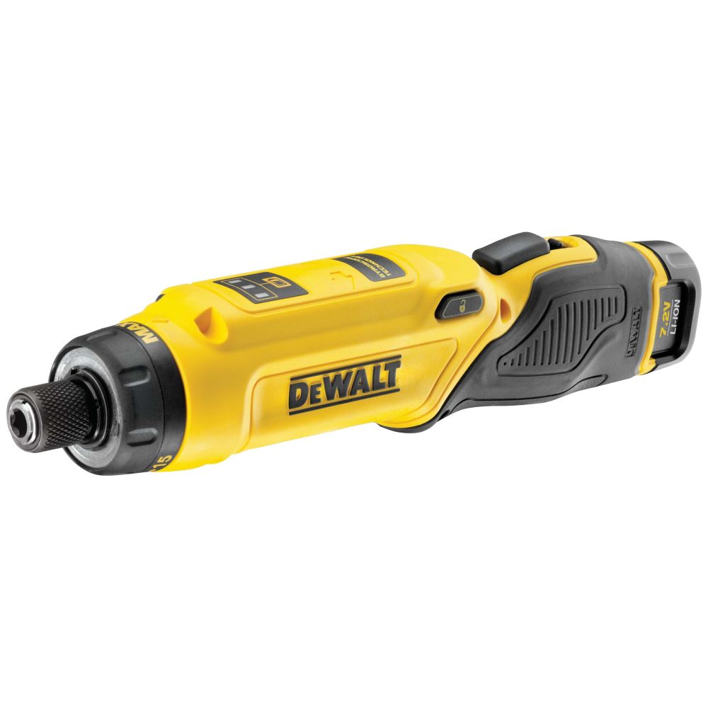 Аккумуляторная отвертка DEWALT DCF680G2, 7.2 В, 430 об/мин, с 2 АКБ 1 Ач и ЗУ, в кейсе (DCF680G2-QW)