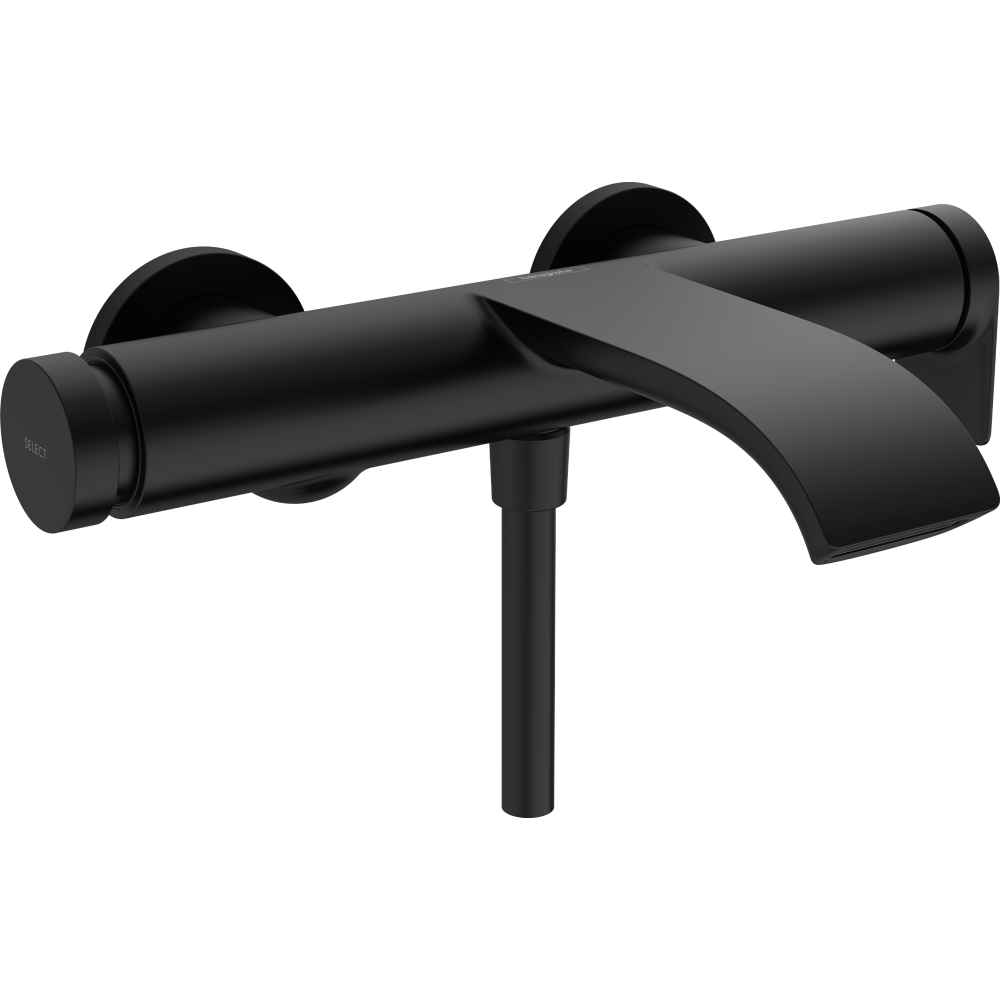 Смеситель для ванны hansgrohe Vivenis внешнего монтажа 75420670, матовый черный