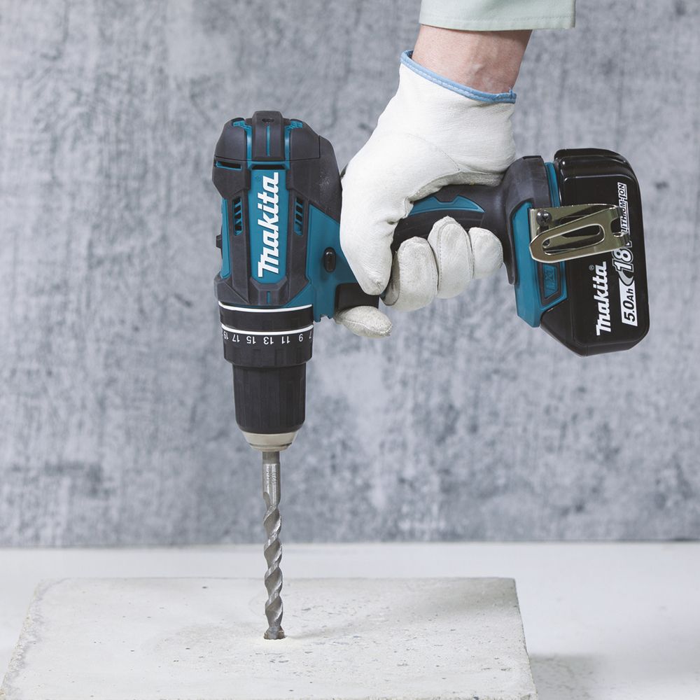 Аккумуляторная ударная дрель-шуруповерт Makita DHP482Z, 18 В, 1900 об/мин, без АКБ и ЗУ