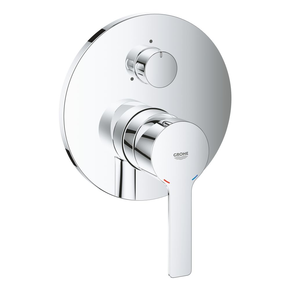 Внешняя часть смесителя для ванны GROHE Lineare с переключателем на 3 положения, хром (24095001)