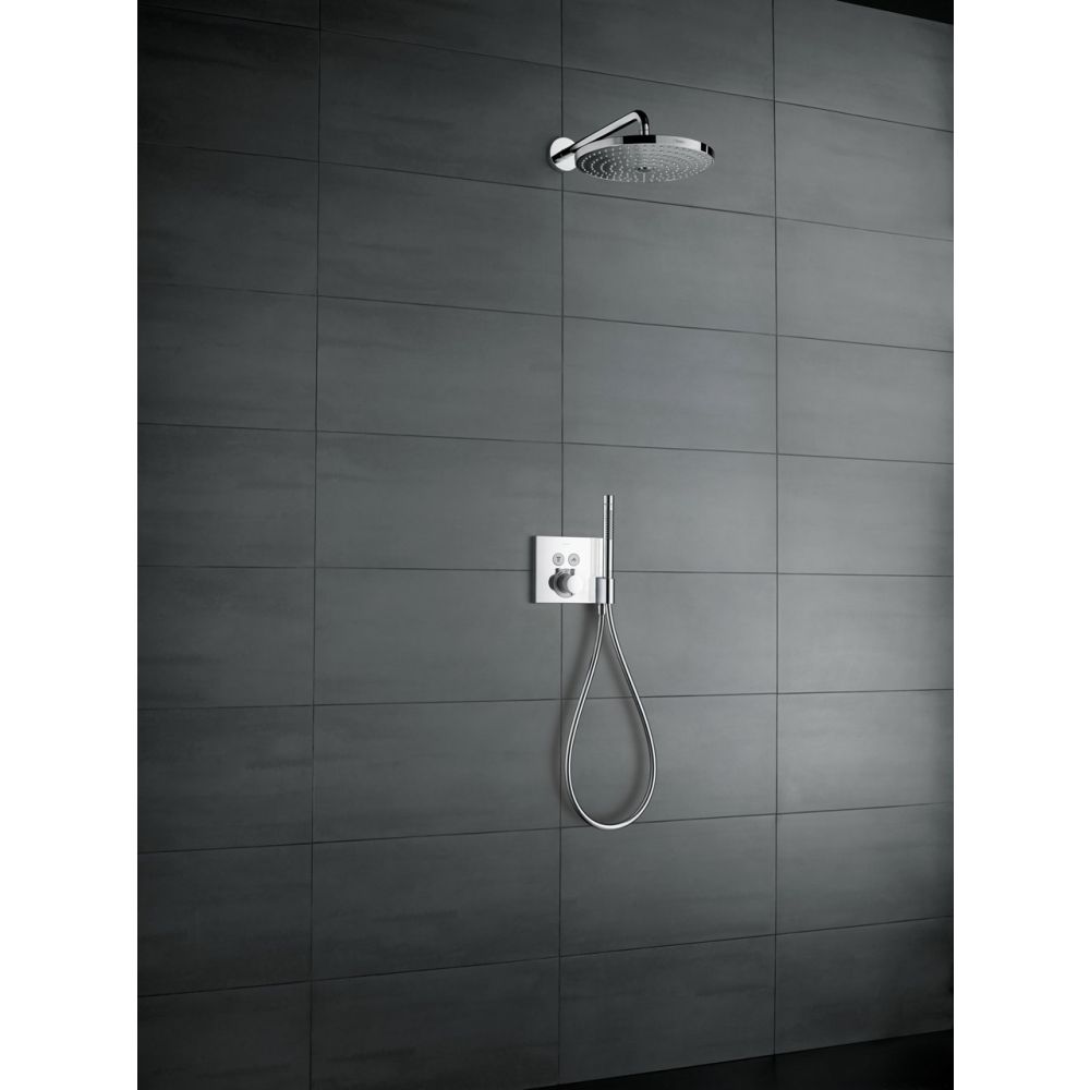 Внешняя часть термостата для душа hansgrohe ShowerSelect скрытого монтажа 15765000, хром