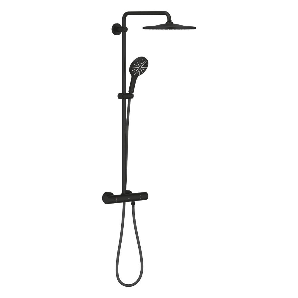Душевая система GROHE Rainshower SmartActive 310 с термостатом для душа, фантомный черный (22119KF0)