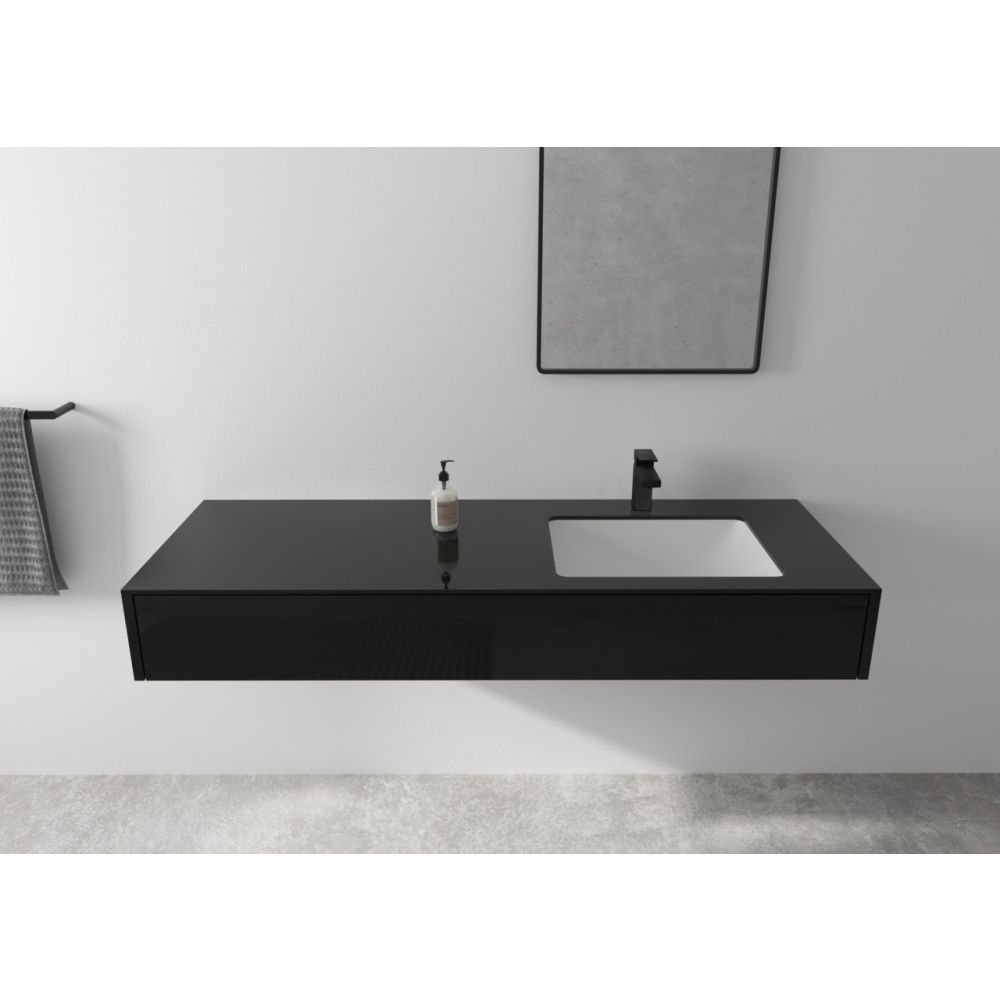 Смеситель для раковины hansgrohe Vernis Shape 100, со сливным гарнитуром 71561670, матовый черный