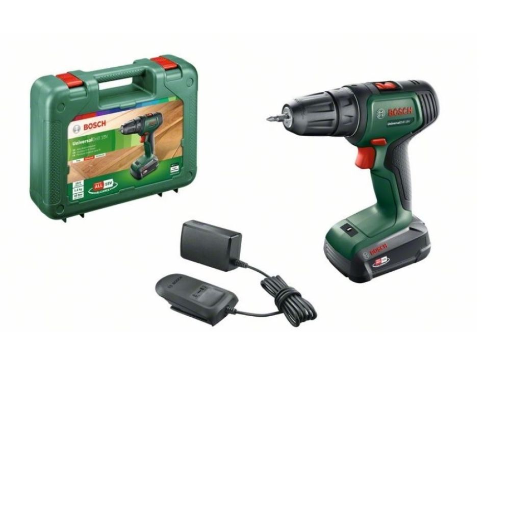 Аккумуляторная дрель-шуруповерт Bosch Universaldrill 18V, АКБ, З/У, кейс, 06039D4005