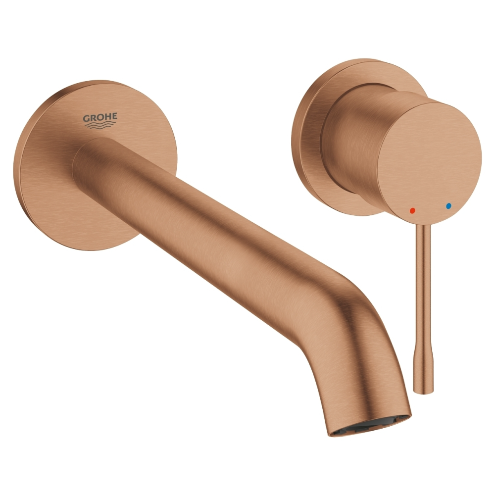 Внешняя часть смесителя для раковины GROHE Essence на 2 отверстия, L-Size, теплый закат матовый (19967DL1)