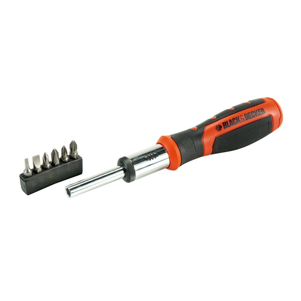 Отвертка с 6 сменными вставками BLACK+DECKER BDHT0-62129