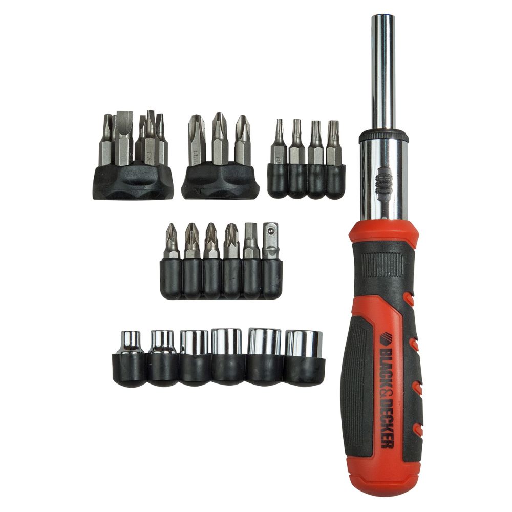 Отвертка с 29 сменными вставками BLACK+DECKER BDHT0-62130