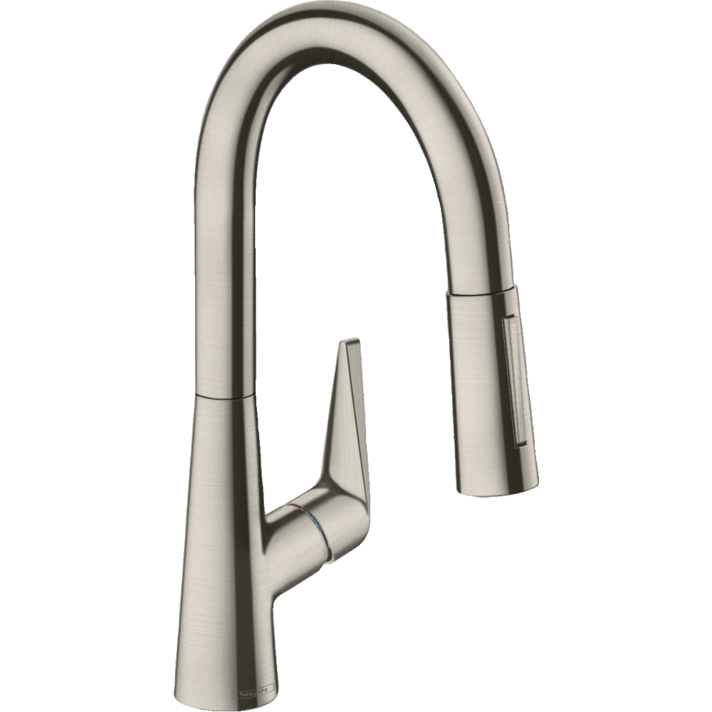 Смеситель для кухонной мойки hansgrohe Talis M51 160, с вытяжным душем 2jet 72815800, под сталь