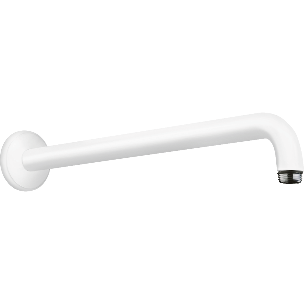 Душевой кронштейн hansgrohe настенный 389 мм 27413700, матовый белый