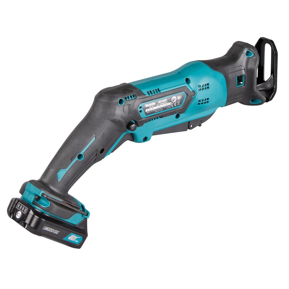 Аккумуляторная сабельная пила Makita JR105DWAE, 10.8 В, 3300 ход/мин, 13 мм, с 2 АКБ 2 Ач и ЗУ, в кейсе