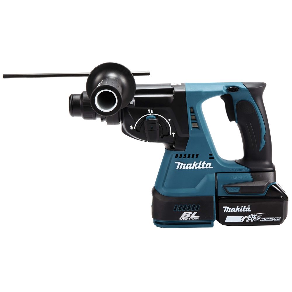 Аккумуляторный перфоратор Makita DHR242RFE, 18 В, 2 Дж, с 2 АКБ 3 Ач и ЗУ, в кейсе