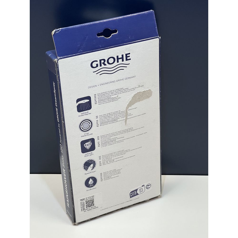 Ручной душ GROHE Rainshower Solo, 2 режима, хром (27272000/U), уцененный товар