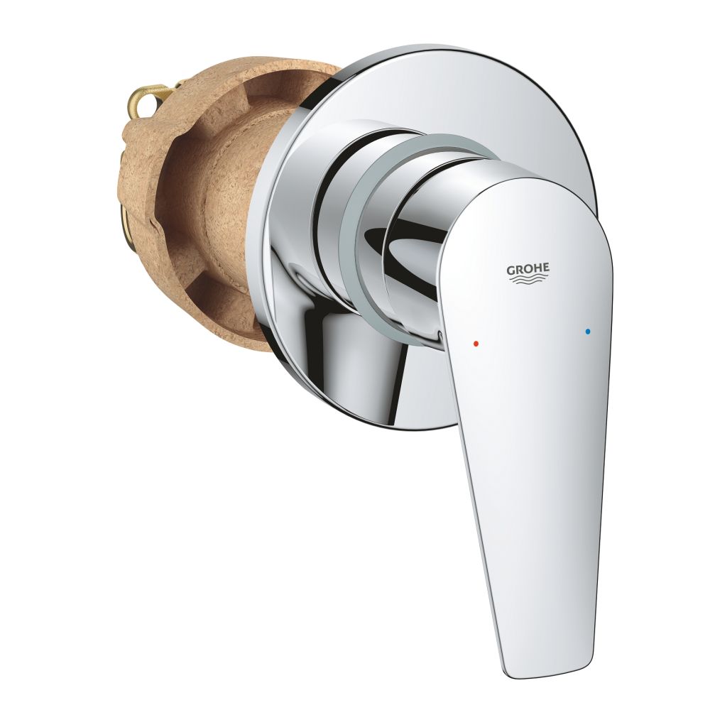 Смеситель для душа GROHE BauEdge в комплекте с монтажной частью, хром (29040001)