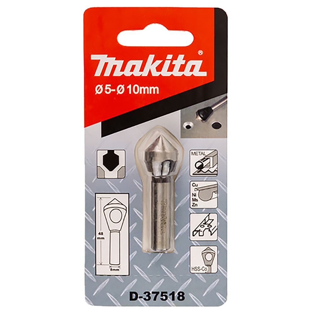 Зенковка Makita, 5-10х48 мм, 8 мм, (D-37518)