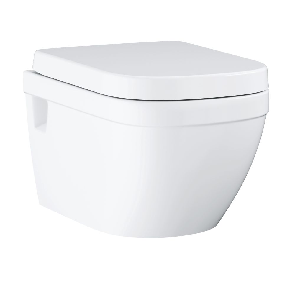 Унитаз GROHE Euro Ceramic подвесной с сиденьем с микролифтом, альпин-белый (39703000)
