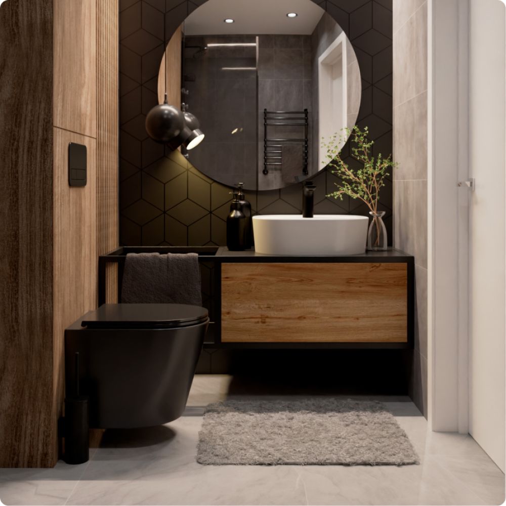 Комплект инсталляции GROHE Solido 38811KF0 с унитазом AQUAme AQM2001MB и сиденьем с микролифтом (NW0294)