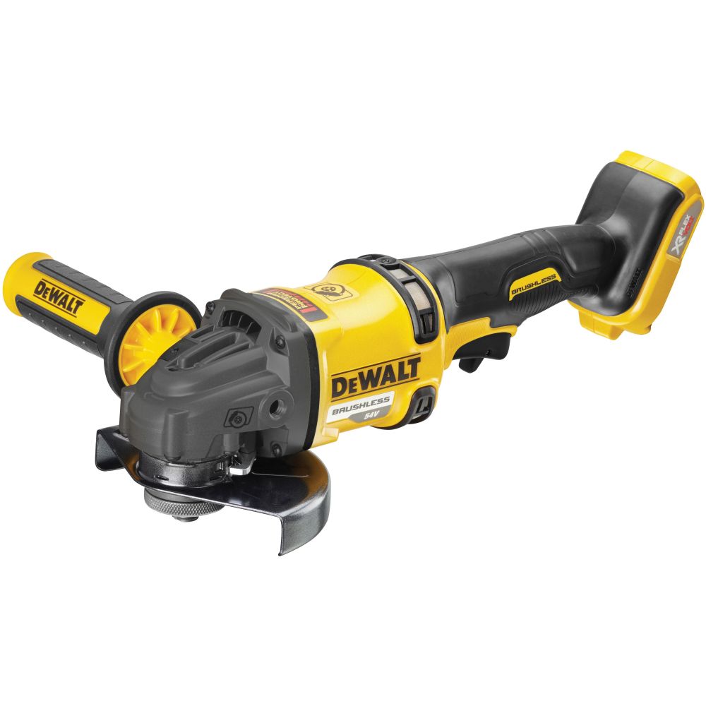 Аккумуляторная угловая шлифмашина DEWALT DCG418T2, 54 В, 125 мм, 9000 об/мин, с 2 АКБ 2 Ач и ЗУ, в кейсе TSTAK