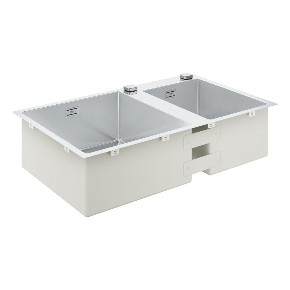 Мойка из нержавеющей стали GROHE K700 с 2 чашами, 860 x 500 мм, хром (31855SD0)
