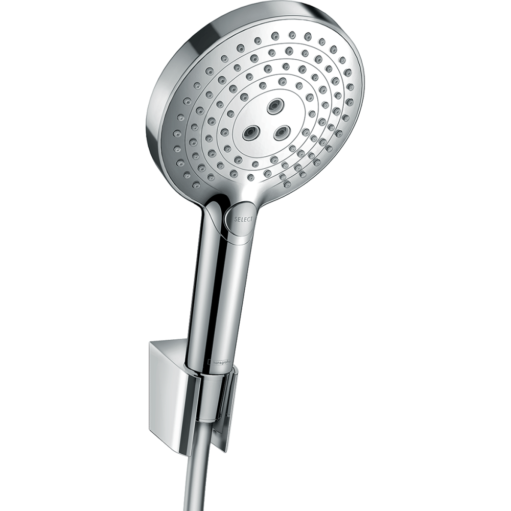 Душевой набор hansgrohe Raindance Select S 120 3jet с держателем и шлангом 125 см 26701000, хром