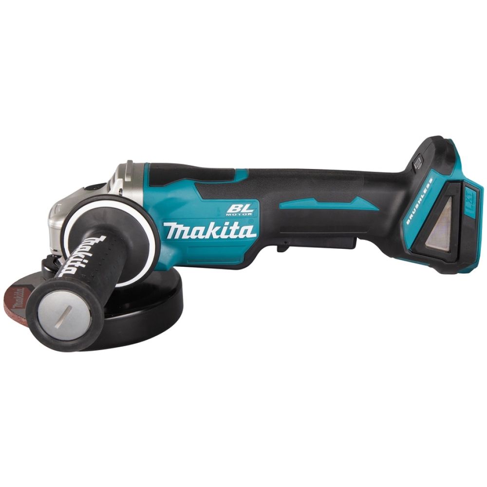 Аккумуляторная угловая шлифмашина Makita DGA508RME, 18 В, 125 мм, 8500 об/мин, с 2 АКБ 4 Ач и ЗУ, в кейсе