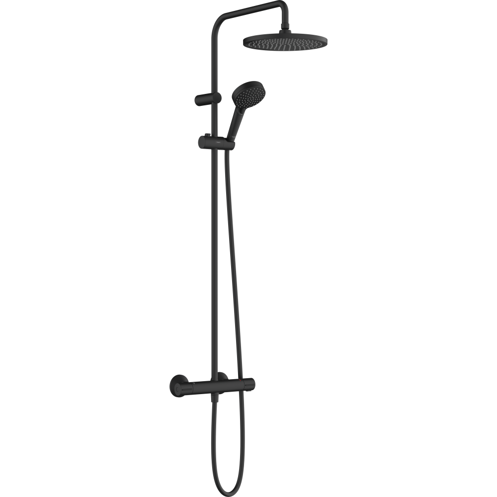 Душевая система hansgrohe Vernis Blend 240 1jet с термостатом 26426670, матовый черный