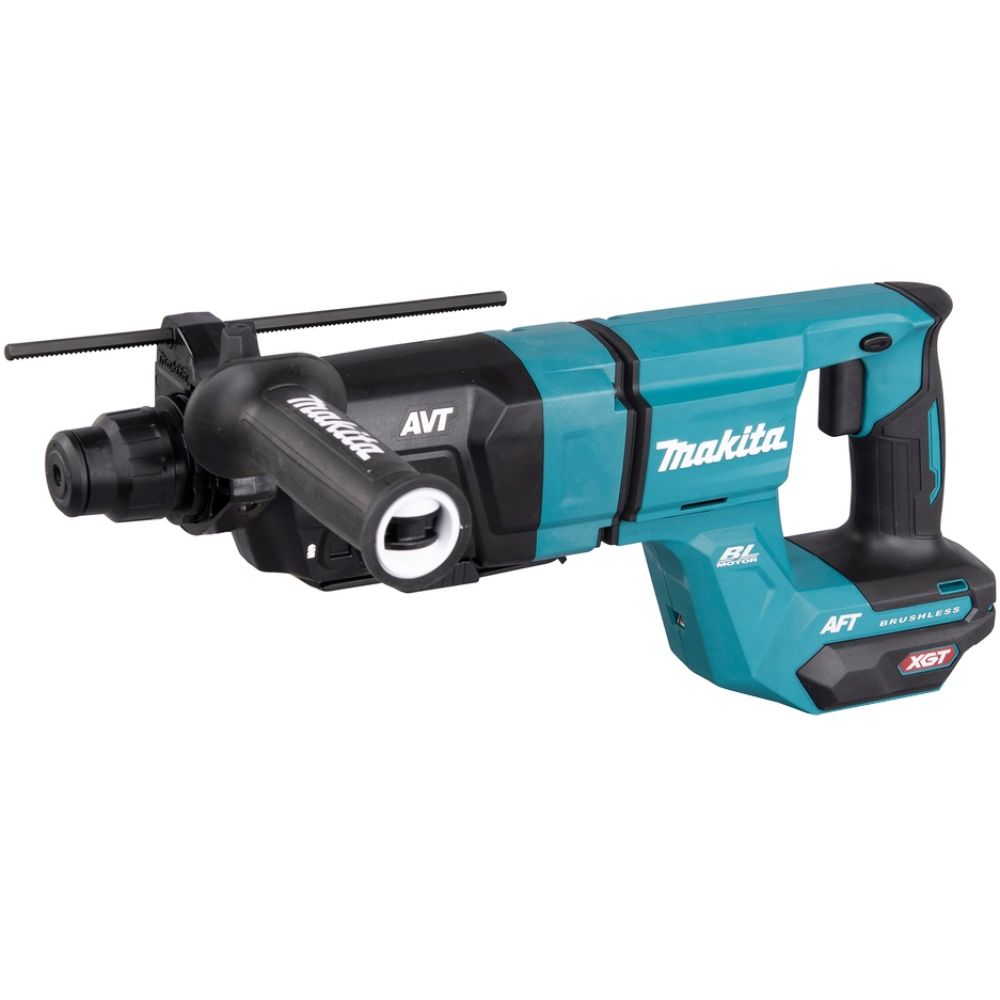 Аккумуляторный набор Makita, 40 В: перфоратор HR007 + угловая шлифмашина GA038, с 2 АКБ 5 Ач и ЗУ, в кейсе