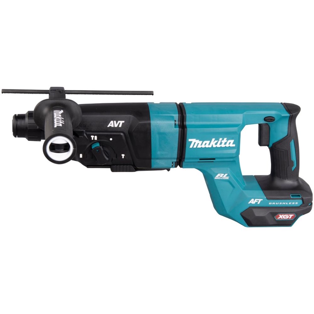 Аккумуляторный набор Makita, 40 В: перфоратор HR007 + угловая шлифмашина GA038, с 2 АКБ 5 Ач и ЗУ, в кейсе